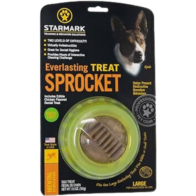 Starmark Dog Toys Everlasting Treat Sprocket - Large | PeekAPaw Pet Supplies