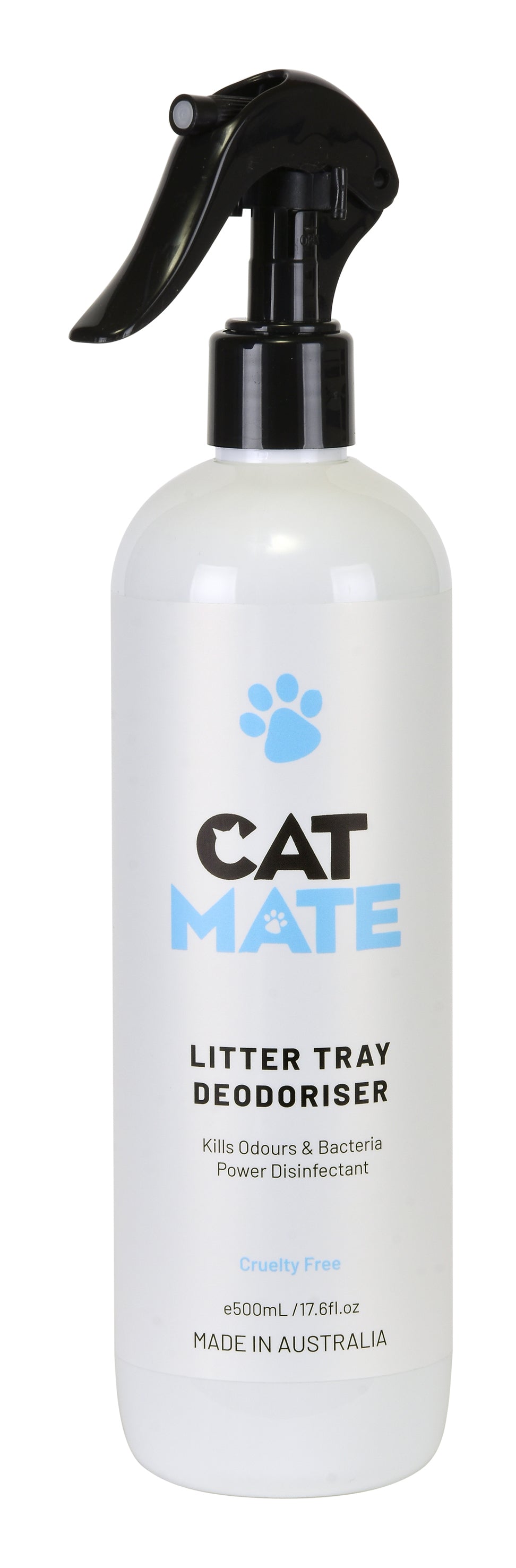 CatMate Litter Tray Deodoriser 500ml trigger spray bottle, front label