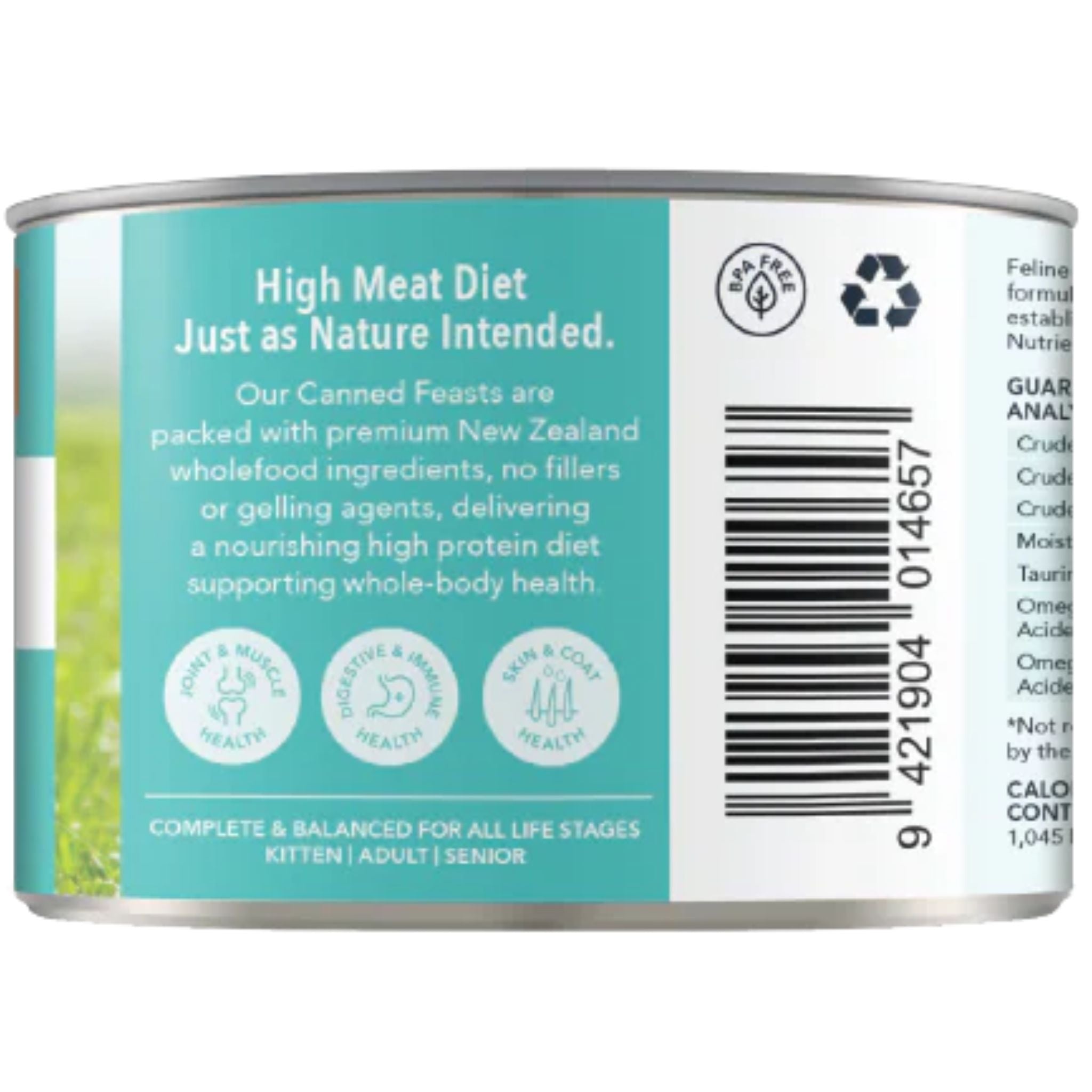 Feline Natural Canned Beef & Hoki Wet Cat Food | PeekAPaw