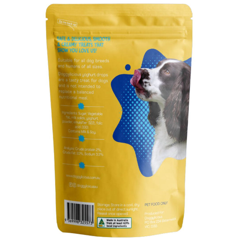 Doggylicious Training Treats Yoghurt Drops | PeekAPaw Pet Supplies