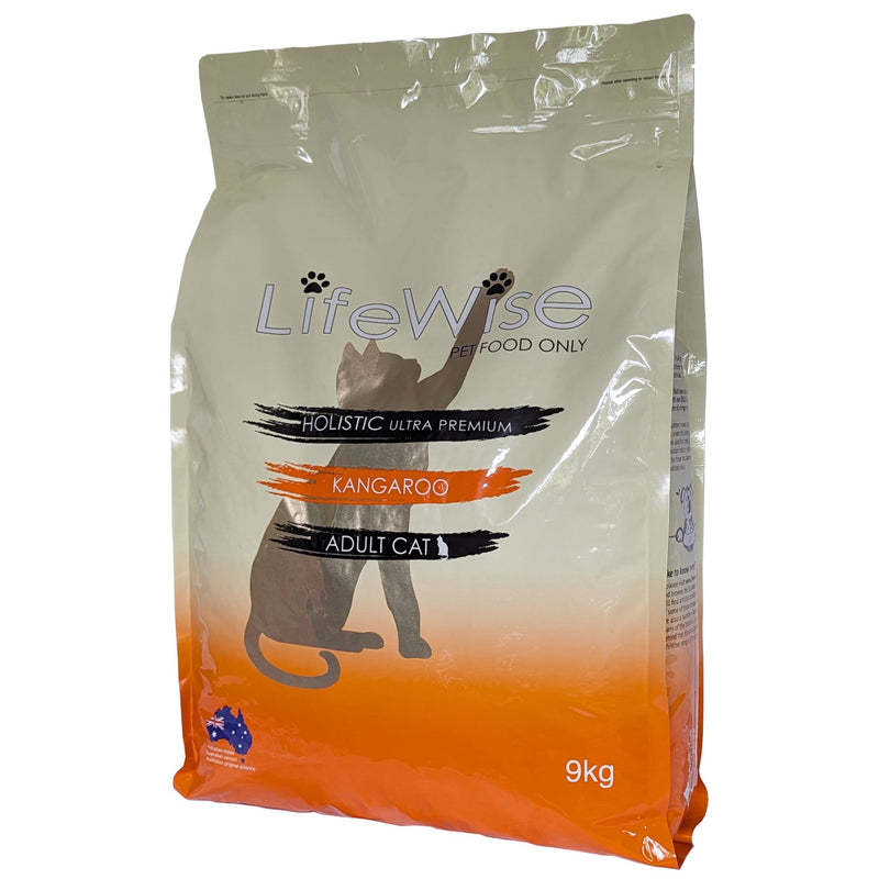 LifeWise Dry Cat Food Kangaroo with Lamb & Vegetable 9kg | PeekAPaw Pet Supplies
