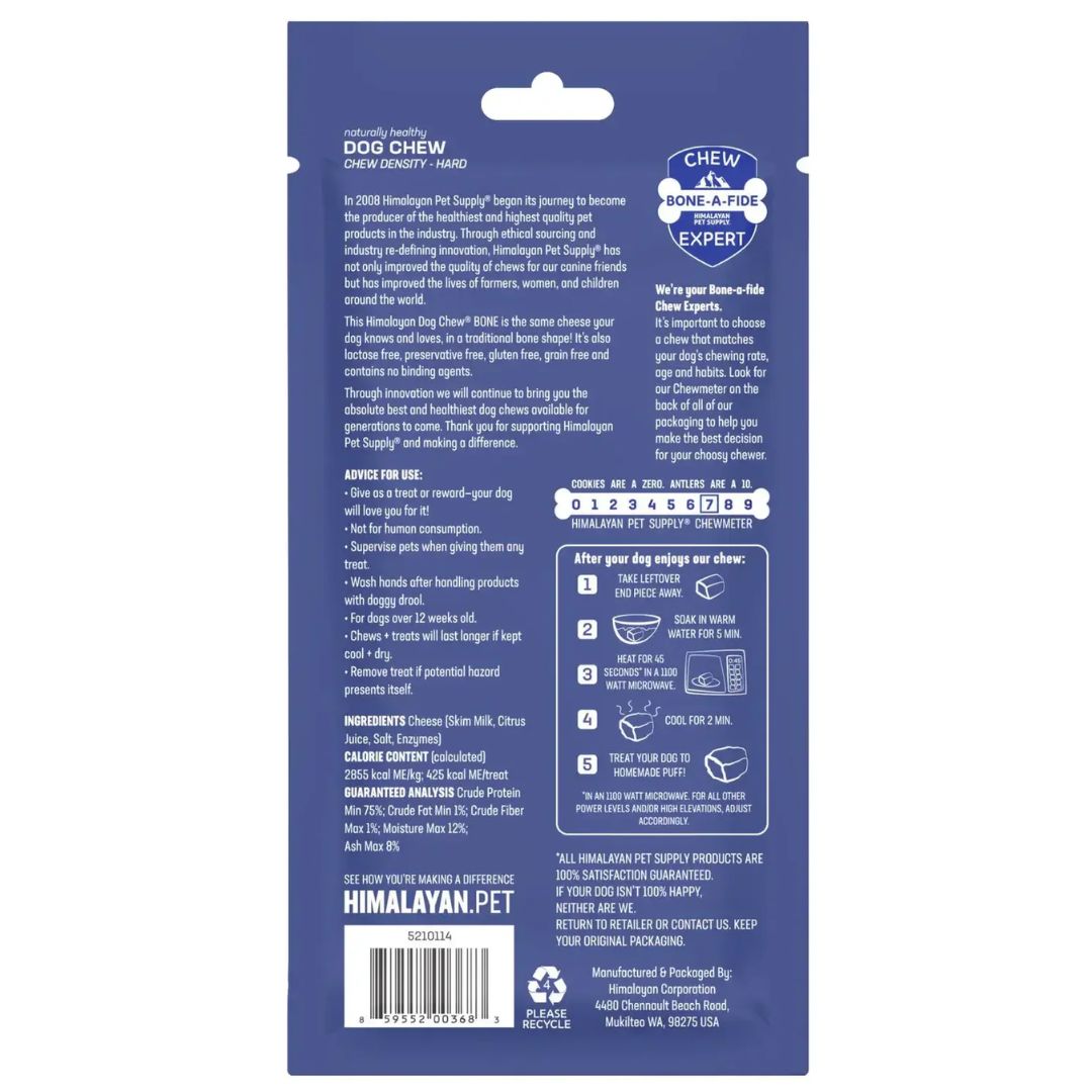 Himalayan Dog Chew Bone - Cheese  | PeekAPaw Pet Supplies