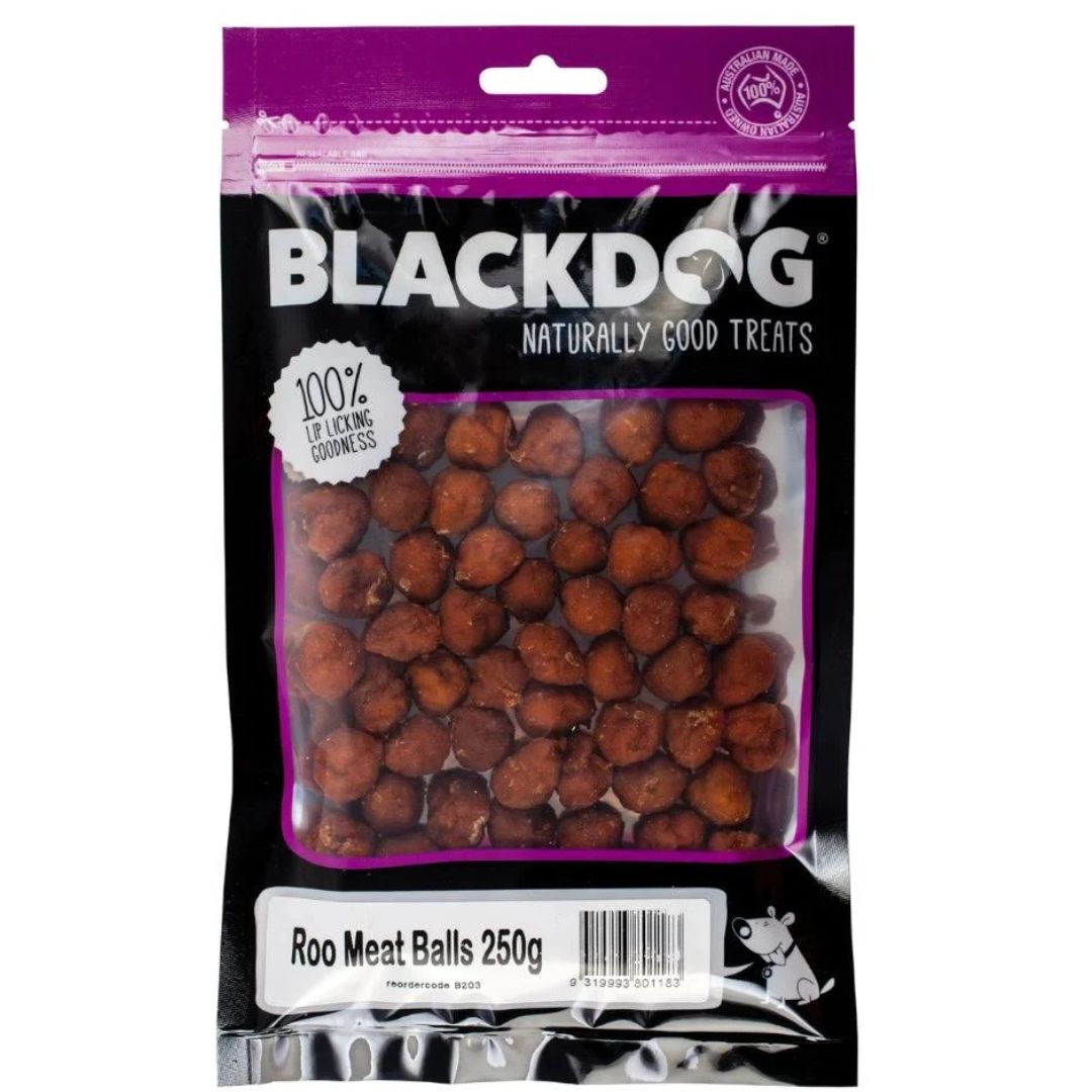 Blackdog Roo Meat Balls Dog Treats - 250g| PeekAPaw Pet Supplies 