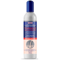 Bottle of Mavlab Topizole medicated shampoo for dogs and cats, 250mL