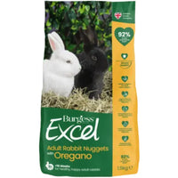 Burgess Excel Adult Rabbit Nuggets with Oregano, green bag front of pack