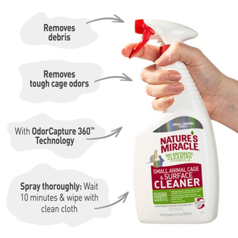 Nature's Miracle Small Animal Cage Cleaner | PeekAPaw Pet Supplies