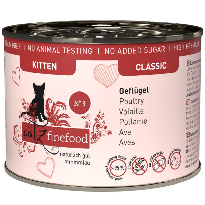 Catz Finefood Classic No.3-Kitten - 200g x 6 | PeekAPaw Pet Supplies