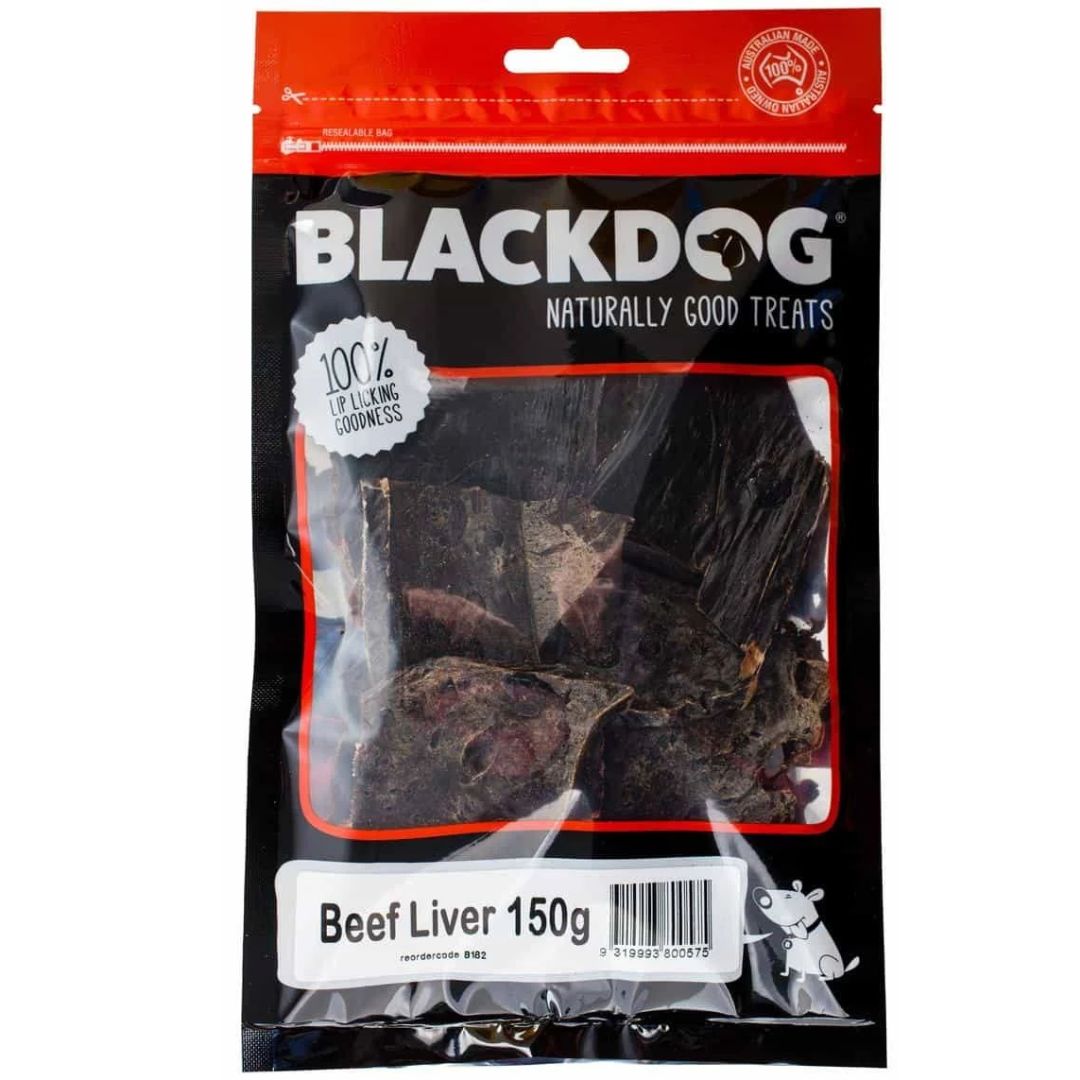 Blackdog Beef Liver Dog Treats - 150g | PeekAPaw Pet Supplies