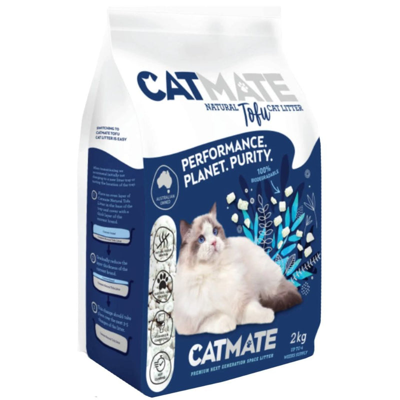 CatMate Natural Tofu Cat Litter - 2kg | PeekAPaw Pet Supplies