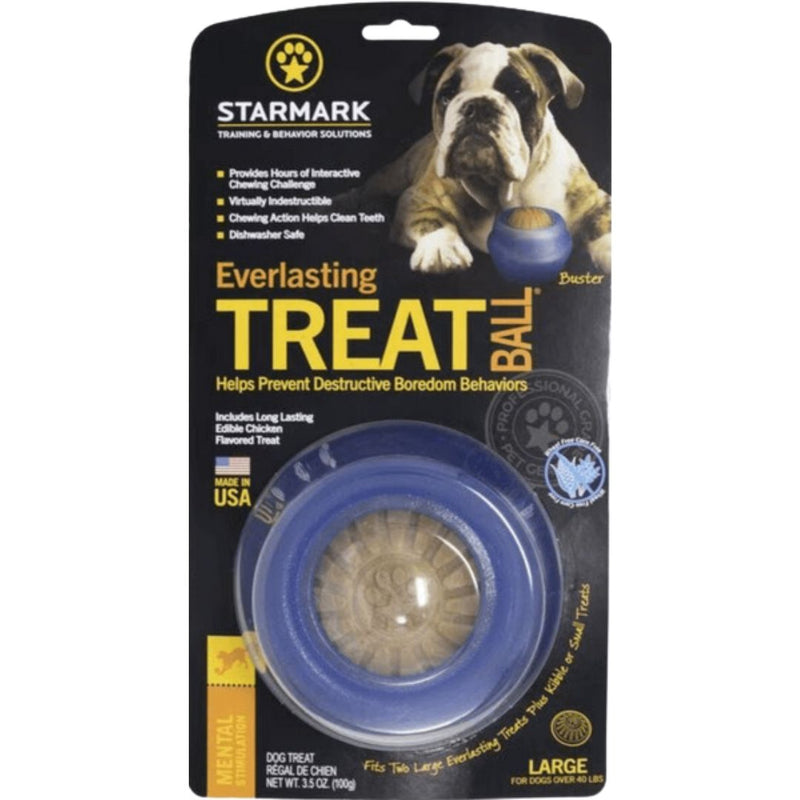 Starmark Dog Toys Everlasting Treat Ball - Large | PeekAPaw Pet Supplies