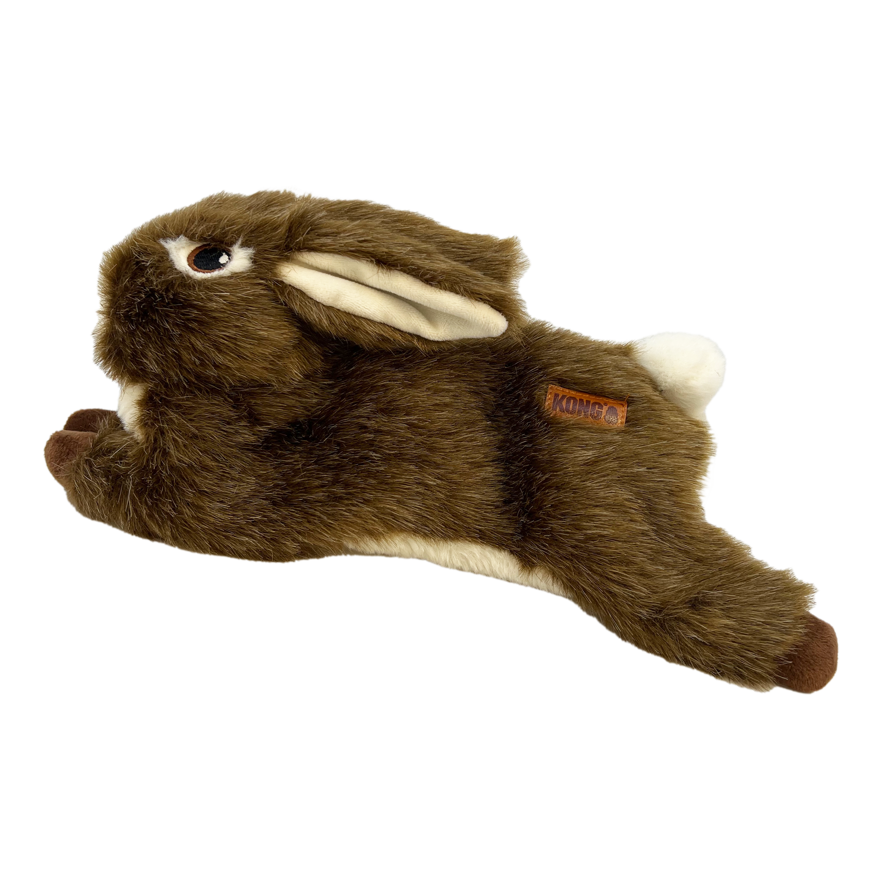KONG Dog Toys Wild Low Stuffing Rabbit product shot on a white background