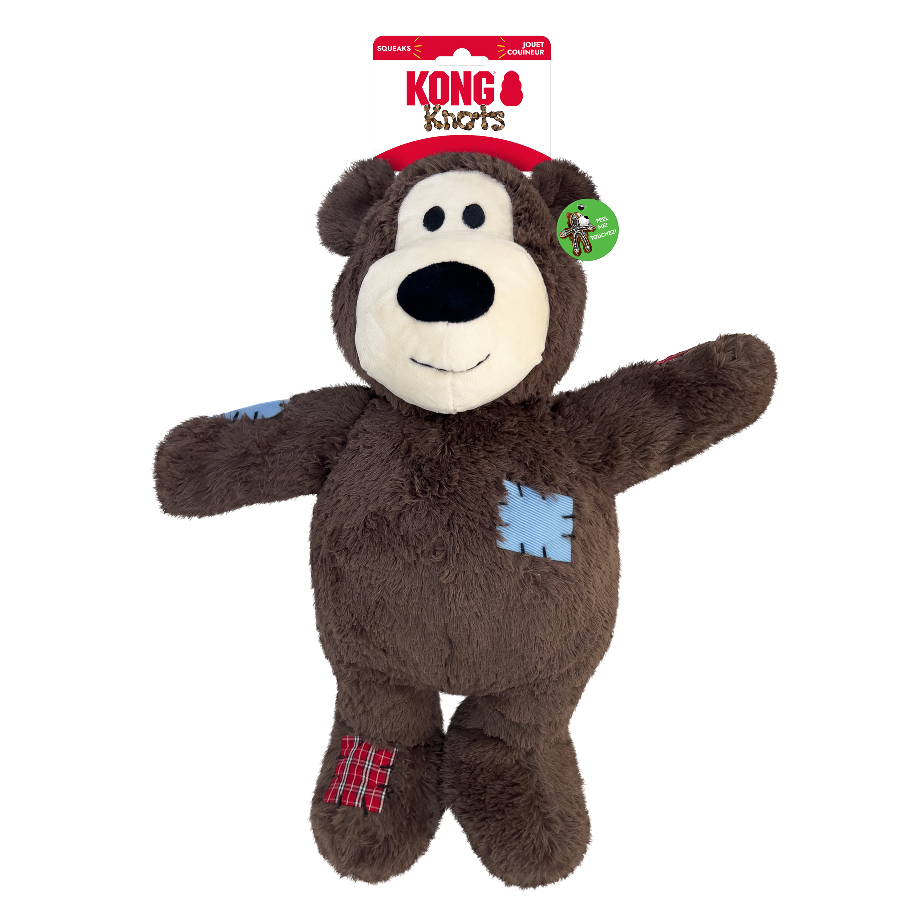 KONG Wild Knots Bear knotted rope plush dog toy