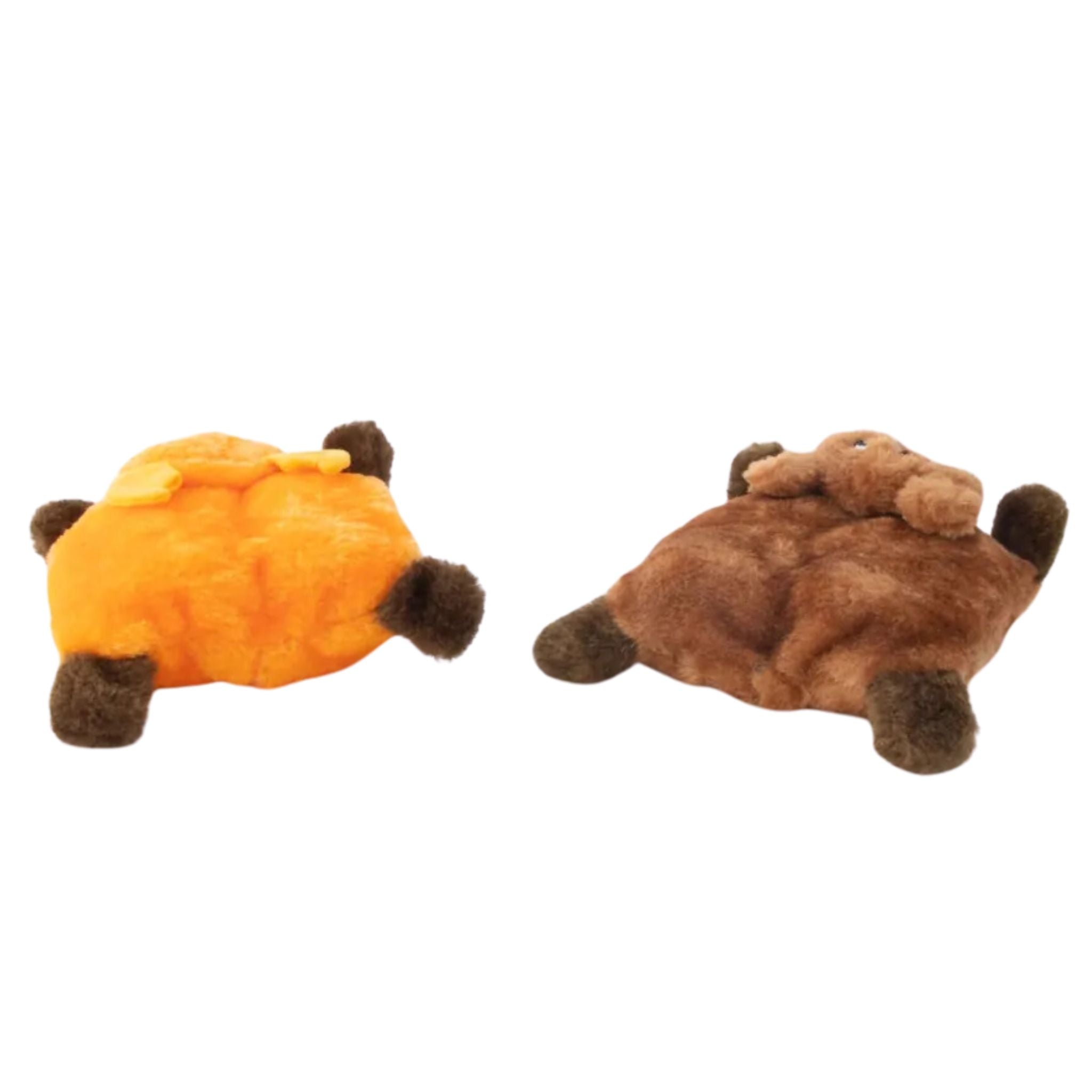 Zippy Paws Dog Toys Squeakie Pads - 2 Pack Bear & Moose