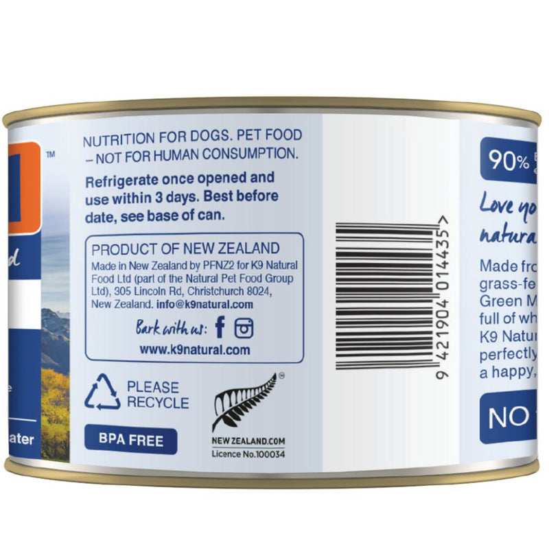 K9 Natural Canned Beef Feast Wet Dog Food