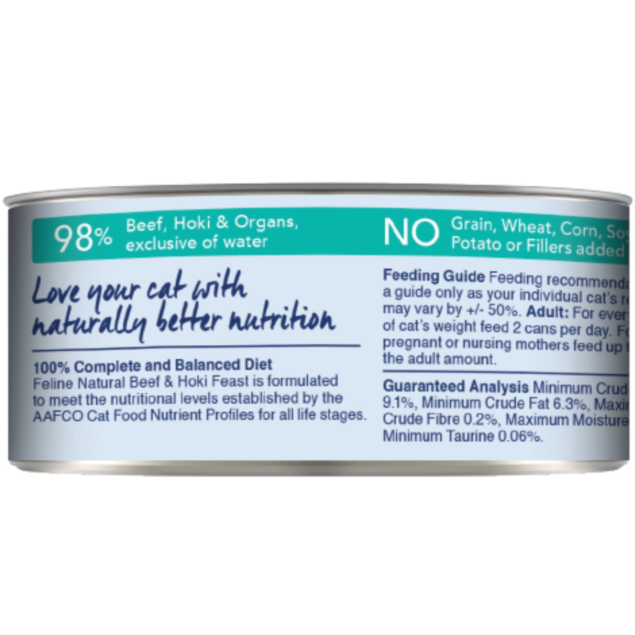 Feline Natural Canned Beef & Hoki