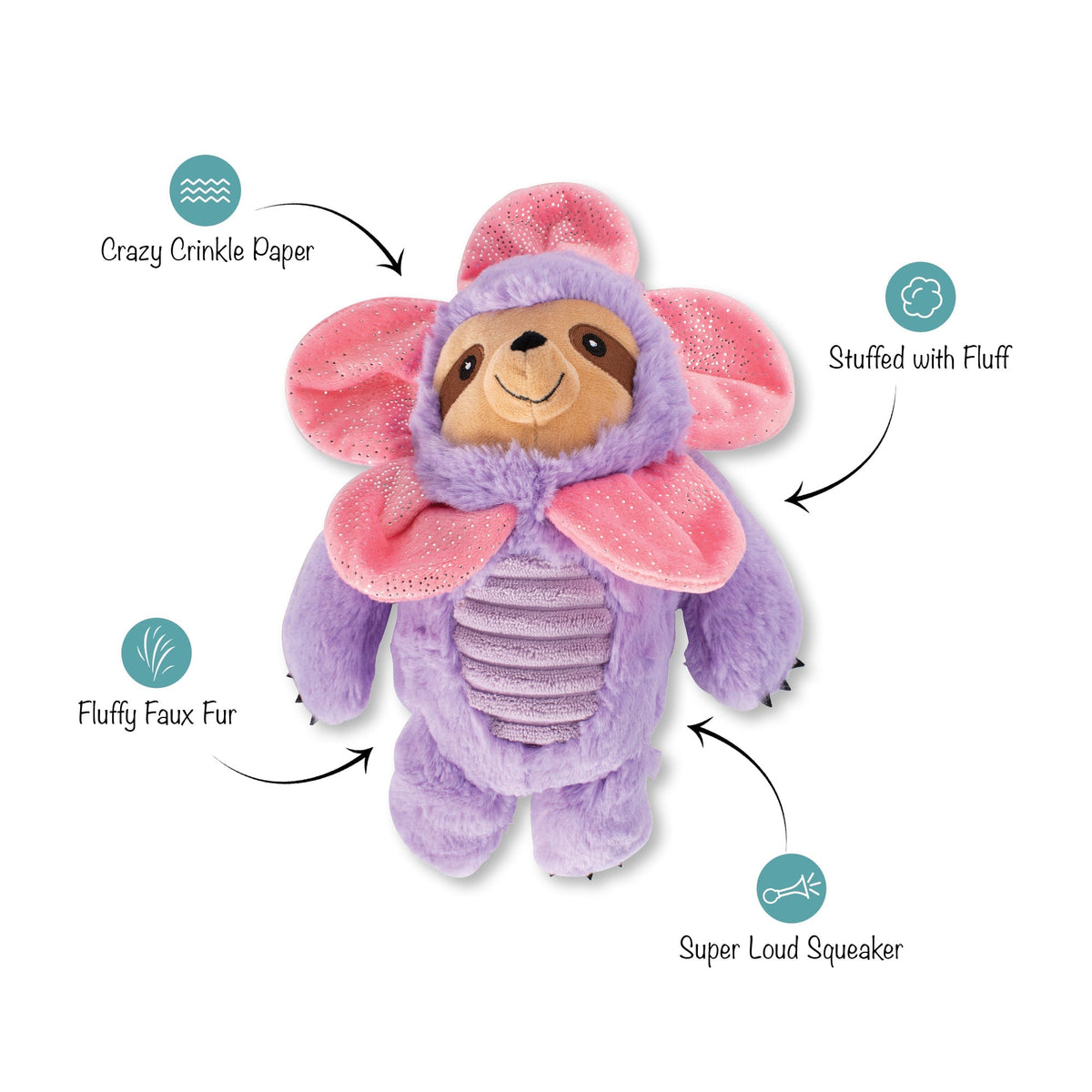 Fringe Studio Plush Squeaker Dog Toy - I'll Grow on You — alternate view