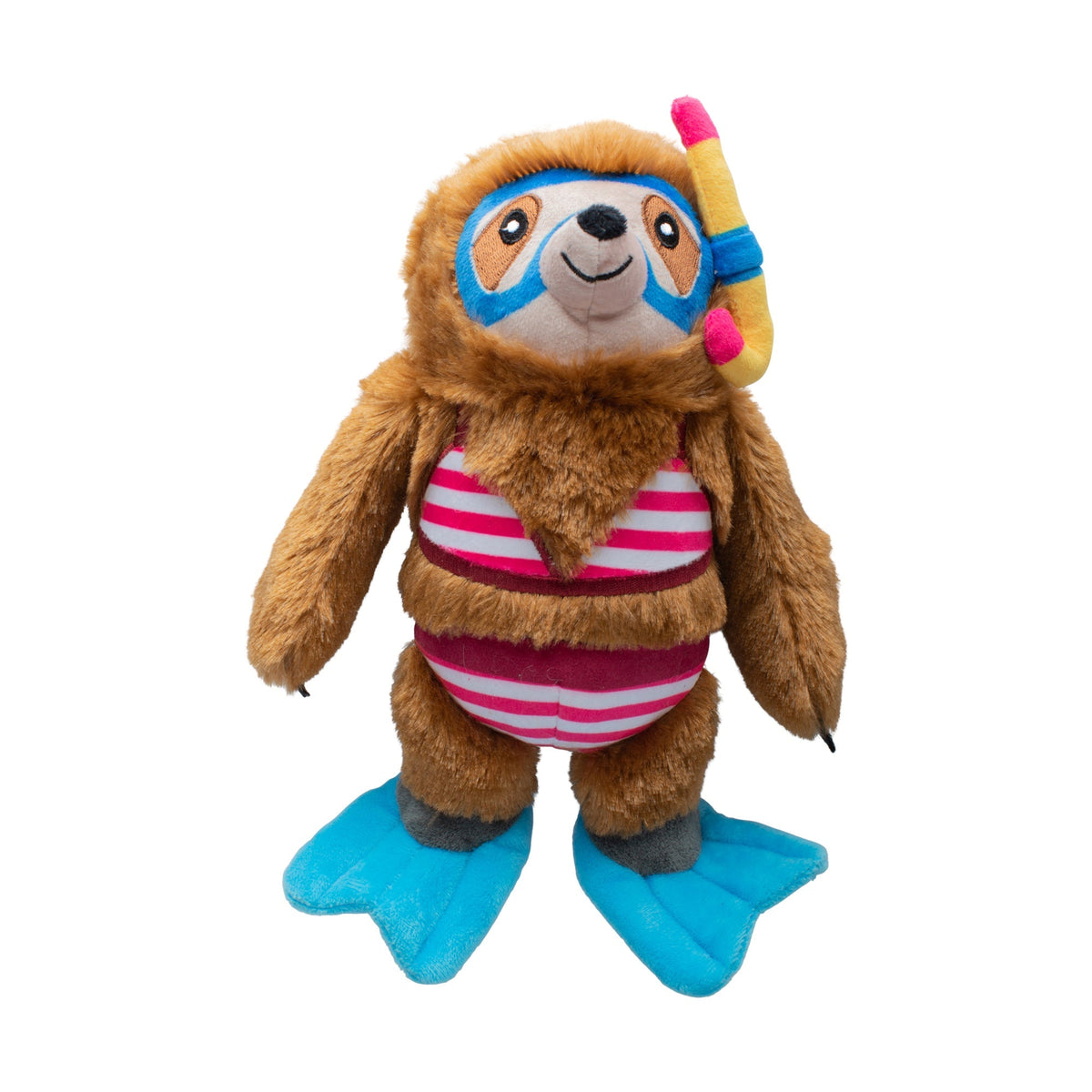 Fringe Studio Plush Squeaker Dog Toy - Swimin' with The Fishes — front view