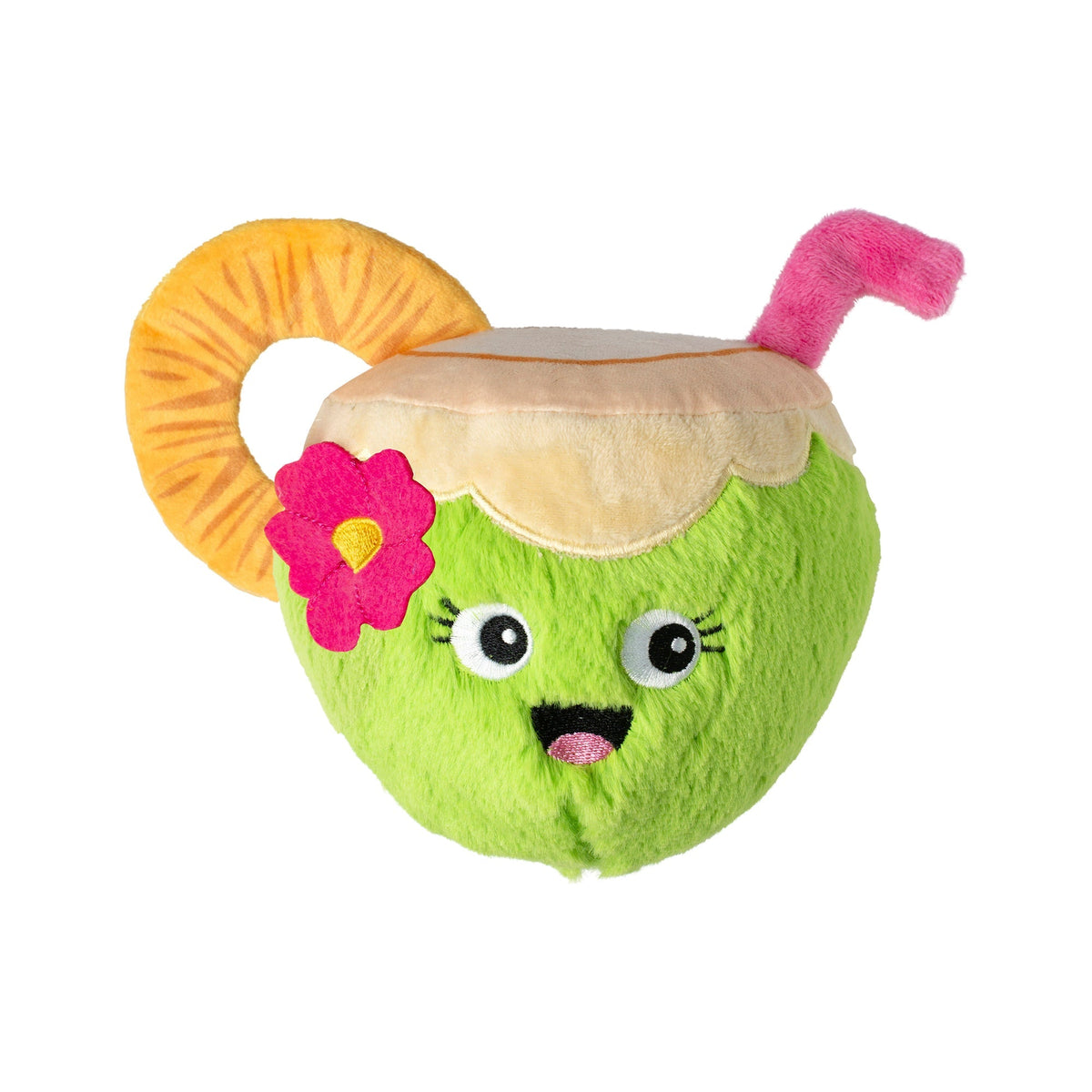 Fringe Studio Plush Squeaker Dog Toy - Coco-Nuts About You — front view