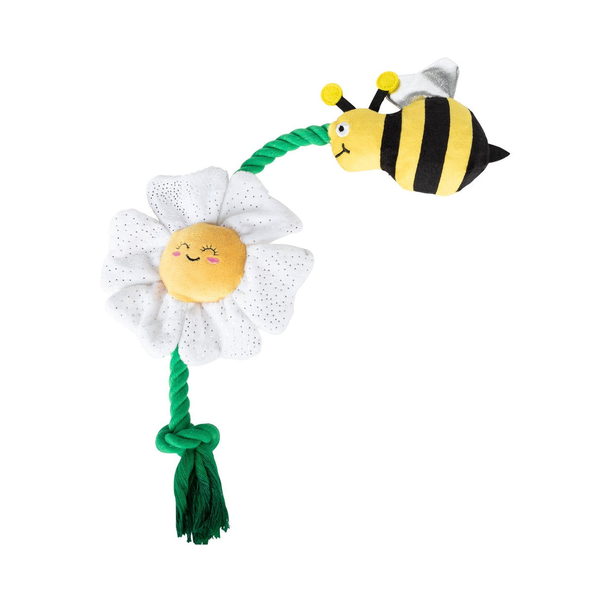 Fringe Studio Plush Squeaker Dog Toy - I'm Pollen for You — front view