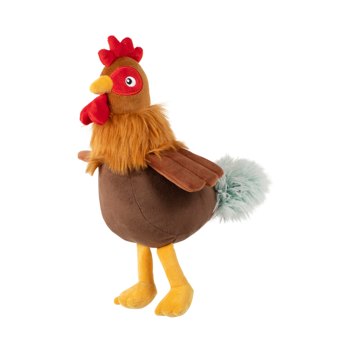 Fringe Studio Plush Squeaker Dog Toy - Roost and Repeat — front view