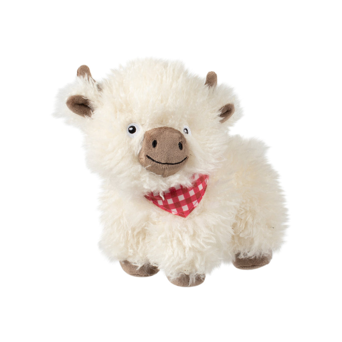 Fringe Studio Plush Squeaker Dog Toy - Hair Today Cuddle Tomorrow — front view