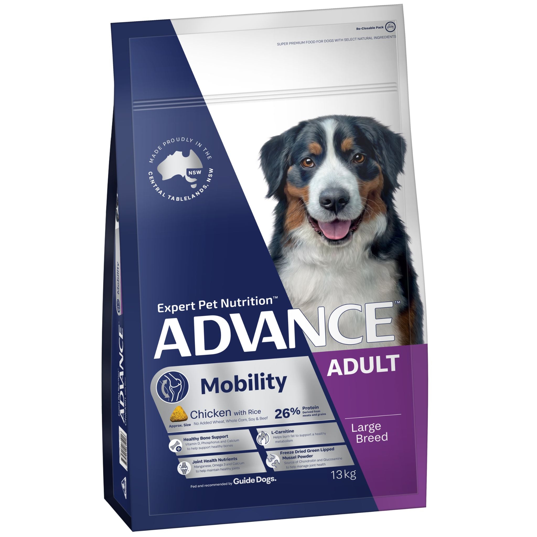 ADVANCE Dry Dog Food Mobility Adult Large Breed Chicken with Rice