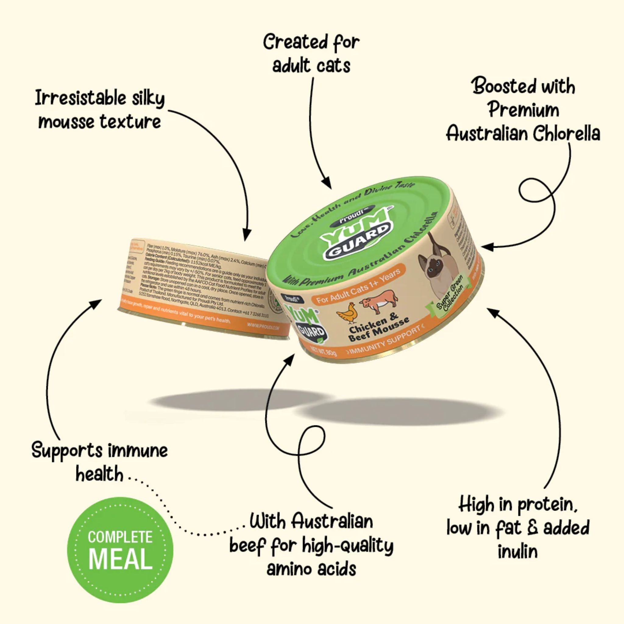 YumGuard Chicken & Beef Mousse Wet Cat Food