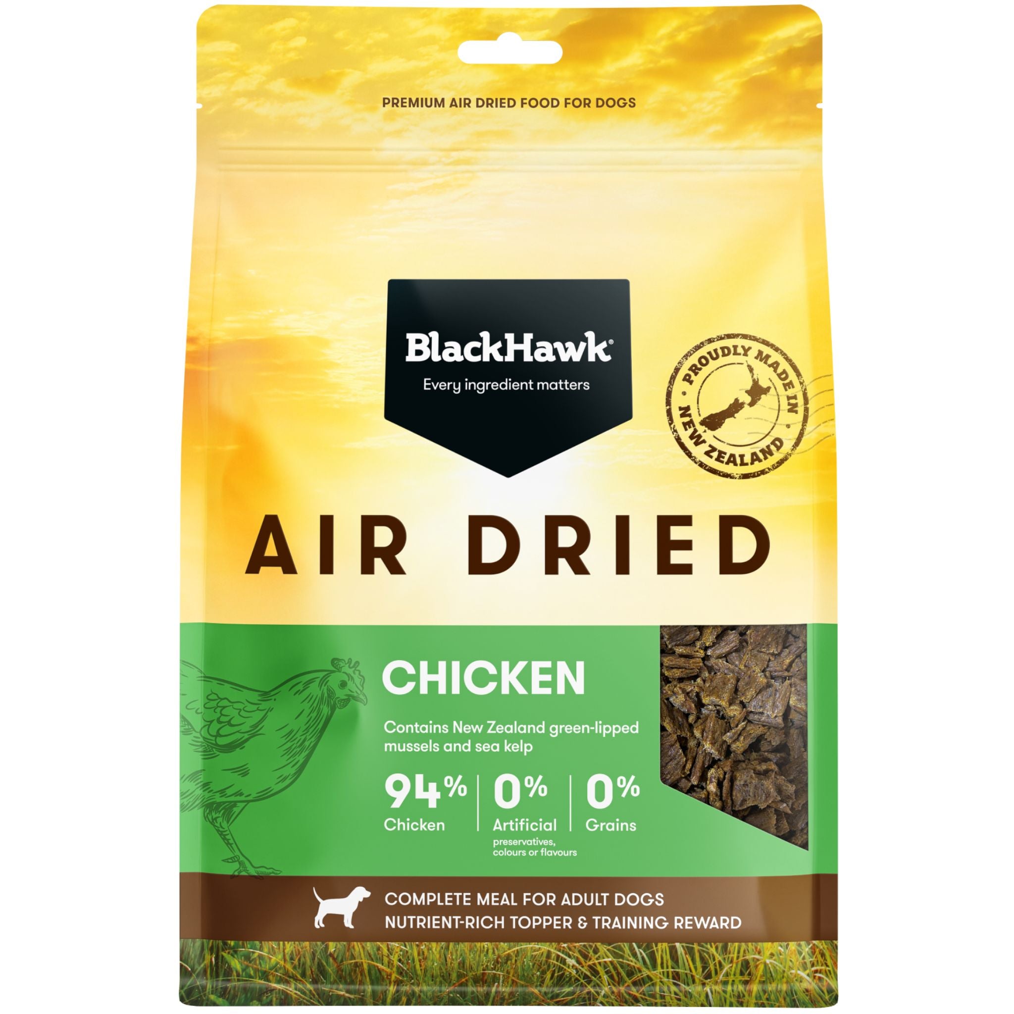 Black Hawk Chicken Air Dried Adult Dog Food