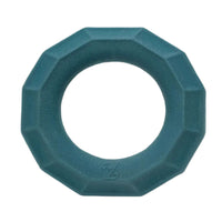 Zippy Paws ZippyTuff rubber ring dog toy in teal, on a white background