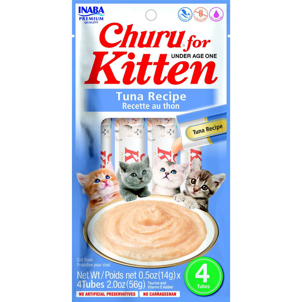 Inaba Kitten Treat Churu Puree Tuna