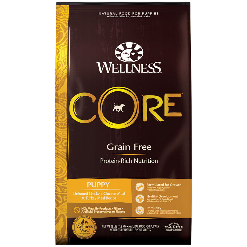 Wellness Core Dry Dog Food Grain Free Puppy: Chicken & Turkey