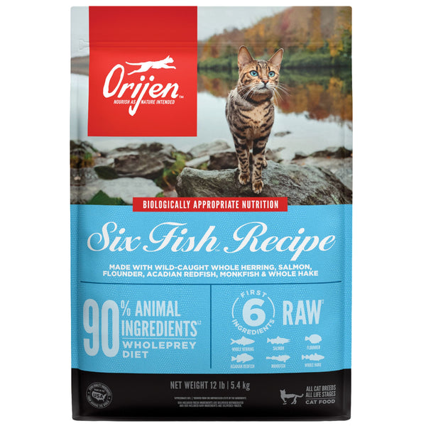 ORIJEN Biologically Appropriate Dry Cat Food Six Fish