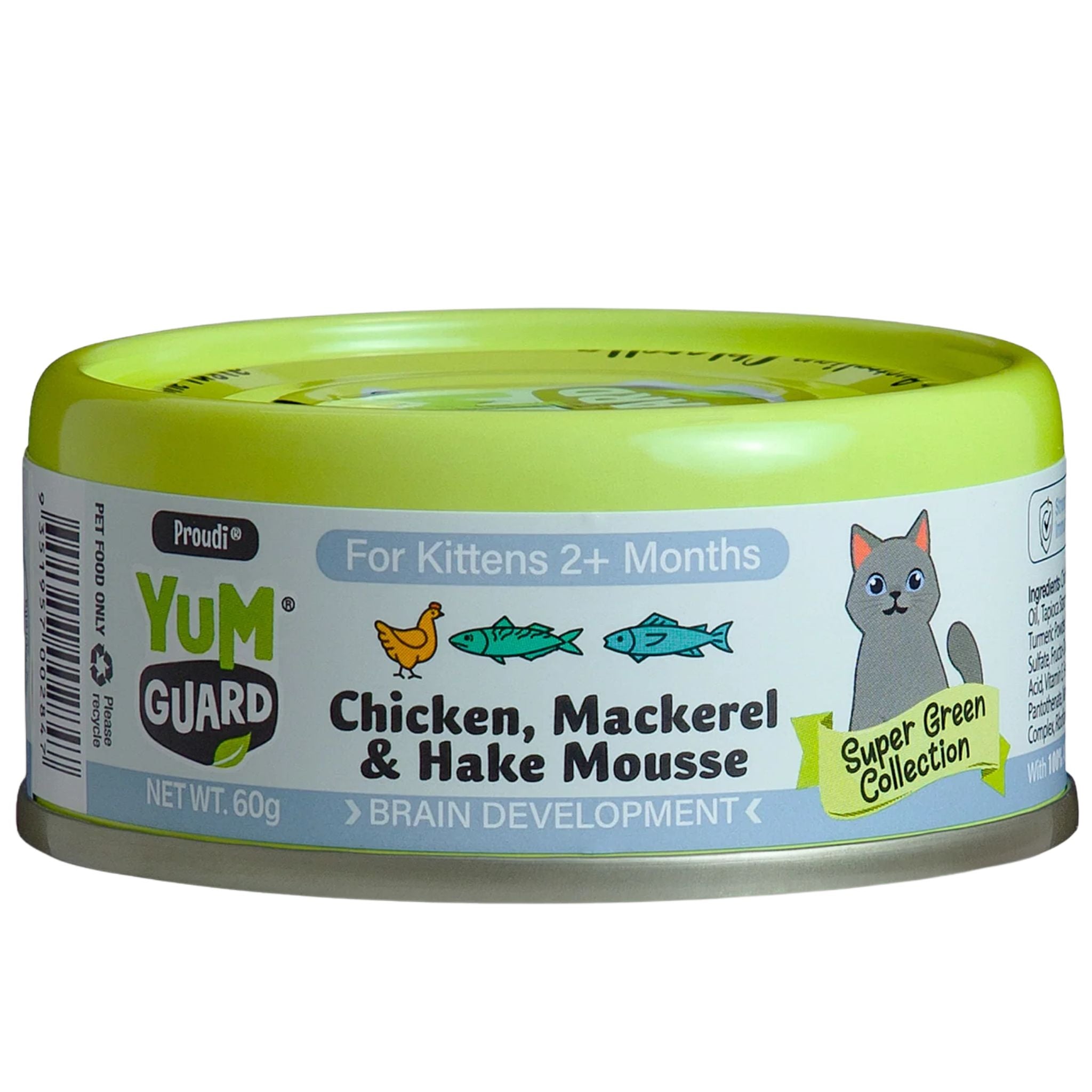 YumGuard Chicken, Mackerel & Hake Mousse Wet Kitten Food