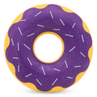 Zippy Paws Tuff Donutz dog toy with purple grape jelly icing and white sprinkles