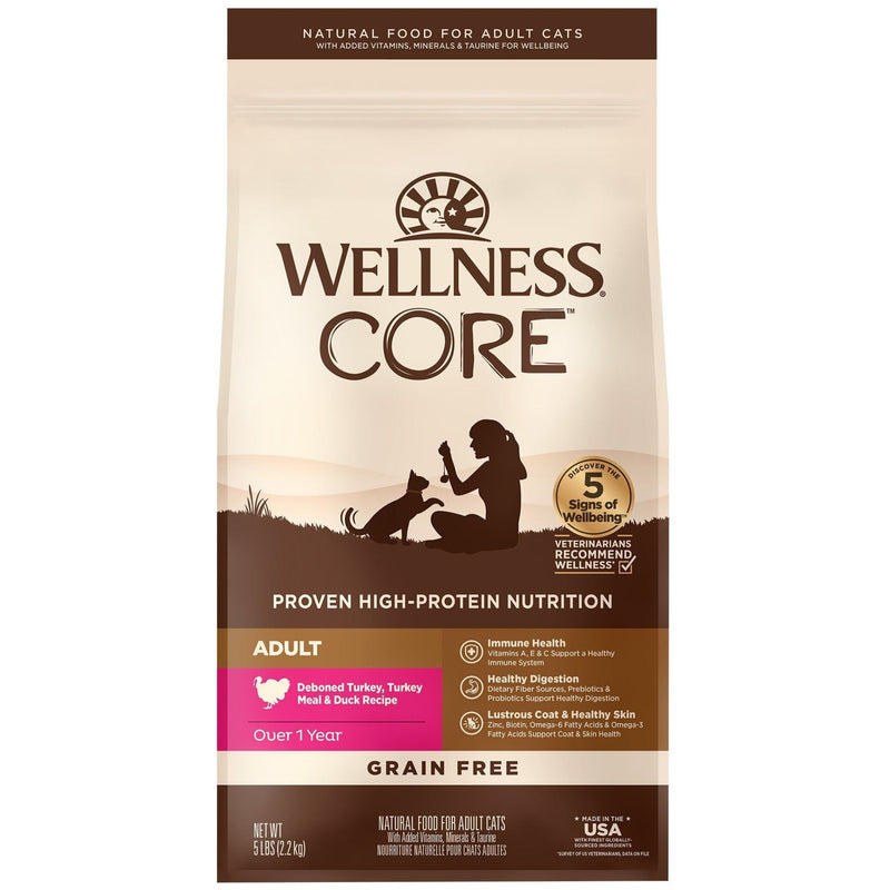 Wellness Core Dry Cat Food Grain Free Adult: Turkey & Duck