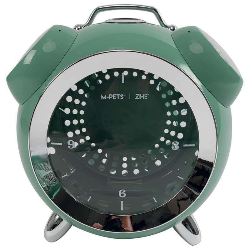 M-Pets SIXTIES Clock Pet Carrier Green | PeekAPaw Pet Supplies