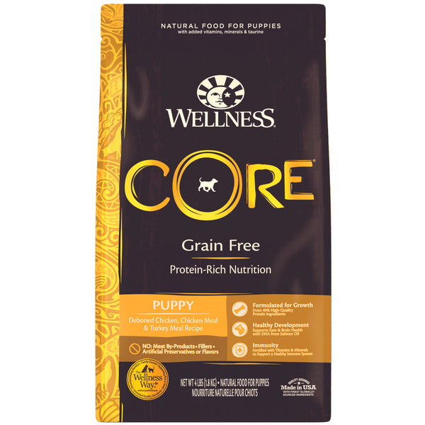 Wellness Core Dry Dog Food Grain Free Puppy: Chicken & Turkey