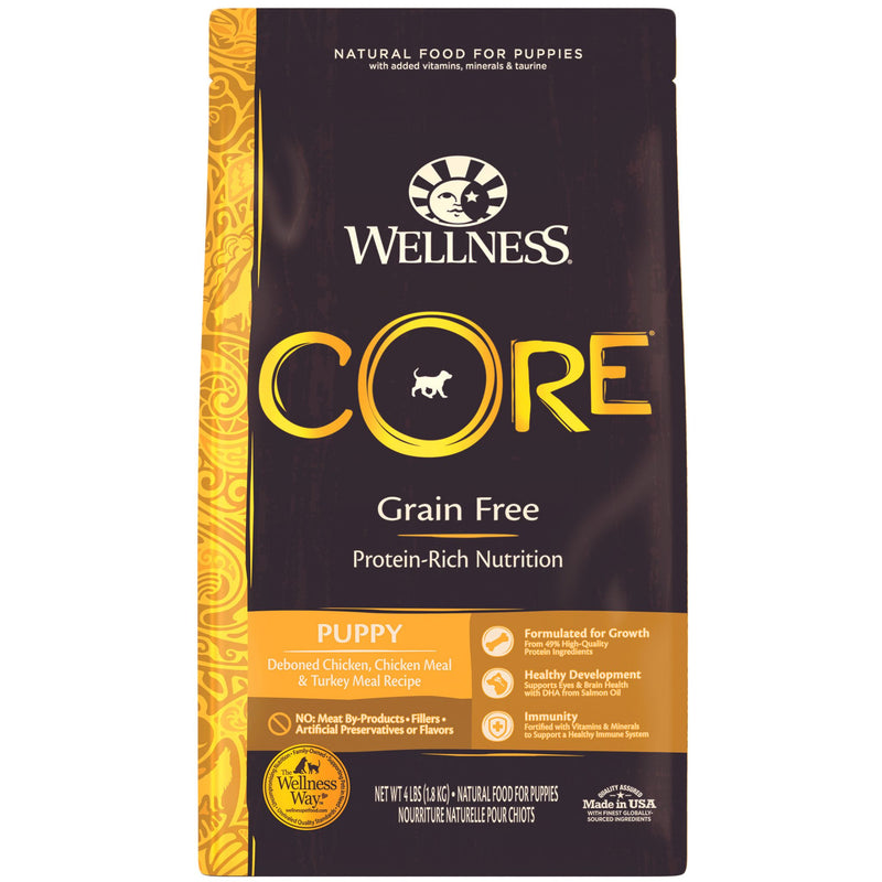 Wellness Core Dry Dog Food Grain Free Puppy: Chicken & Turkey