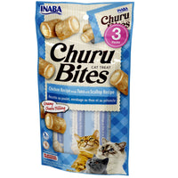 Inaba Cat Treat Churu Bites Chicken Wraps Tuna Scallop