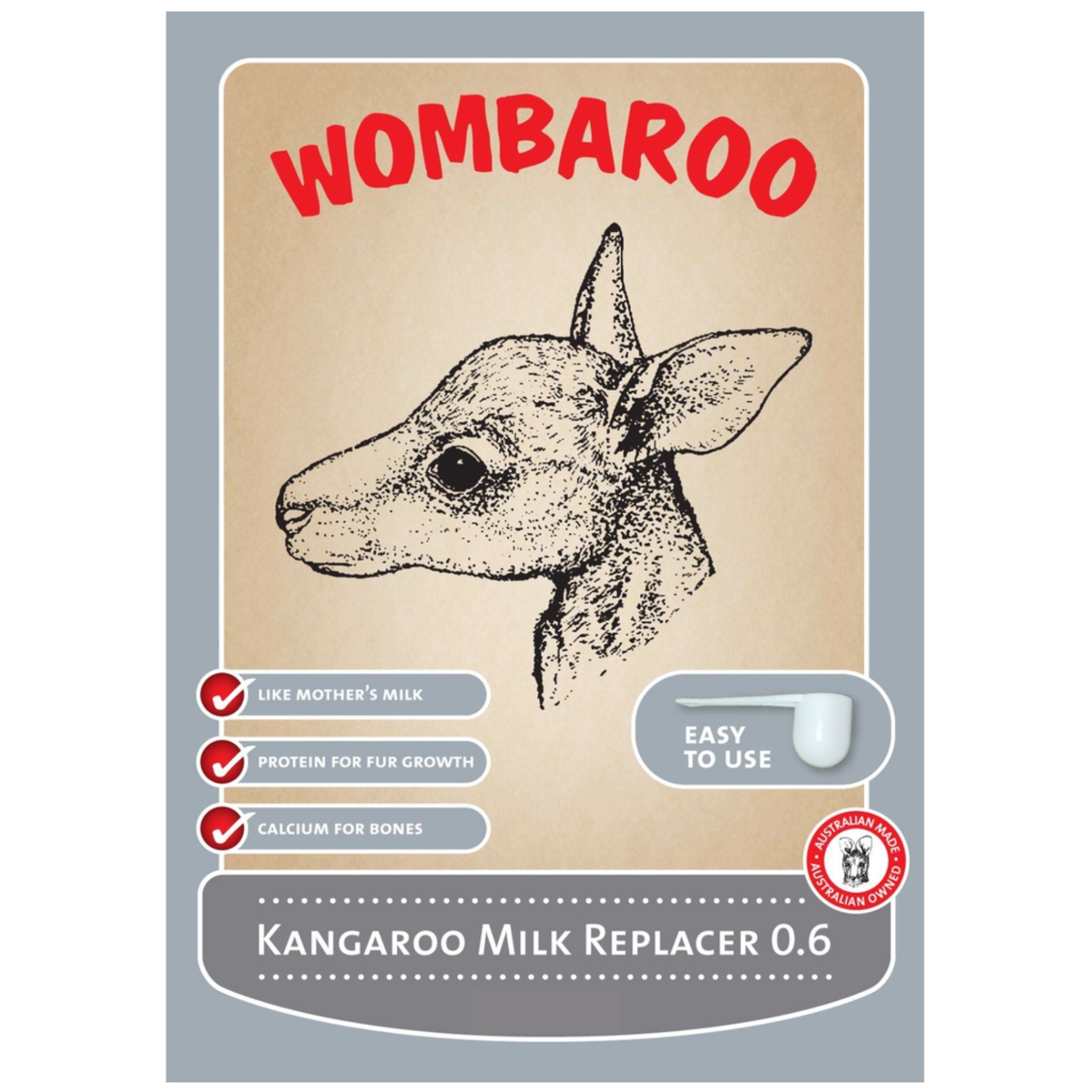 Wombaroo Kangaroo Milk Replacer 0.6