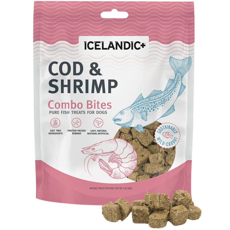 Icelandic+ Dog Treats Cod & Shrimp Combo Bites