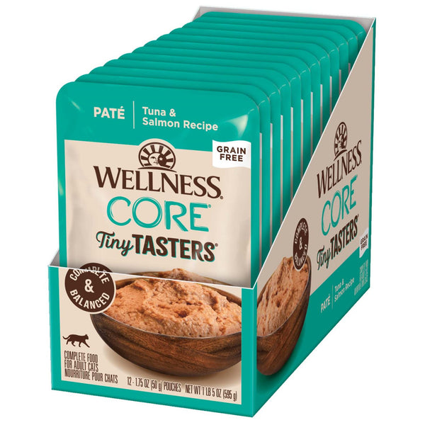 Wellness Core Wet Cat Food Tiny Tasters Tuna & Salmon Pate