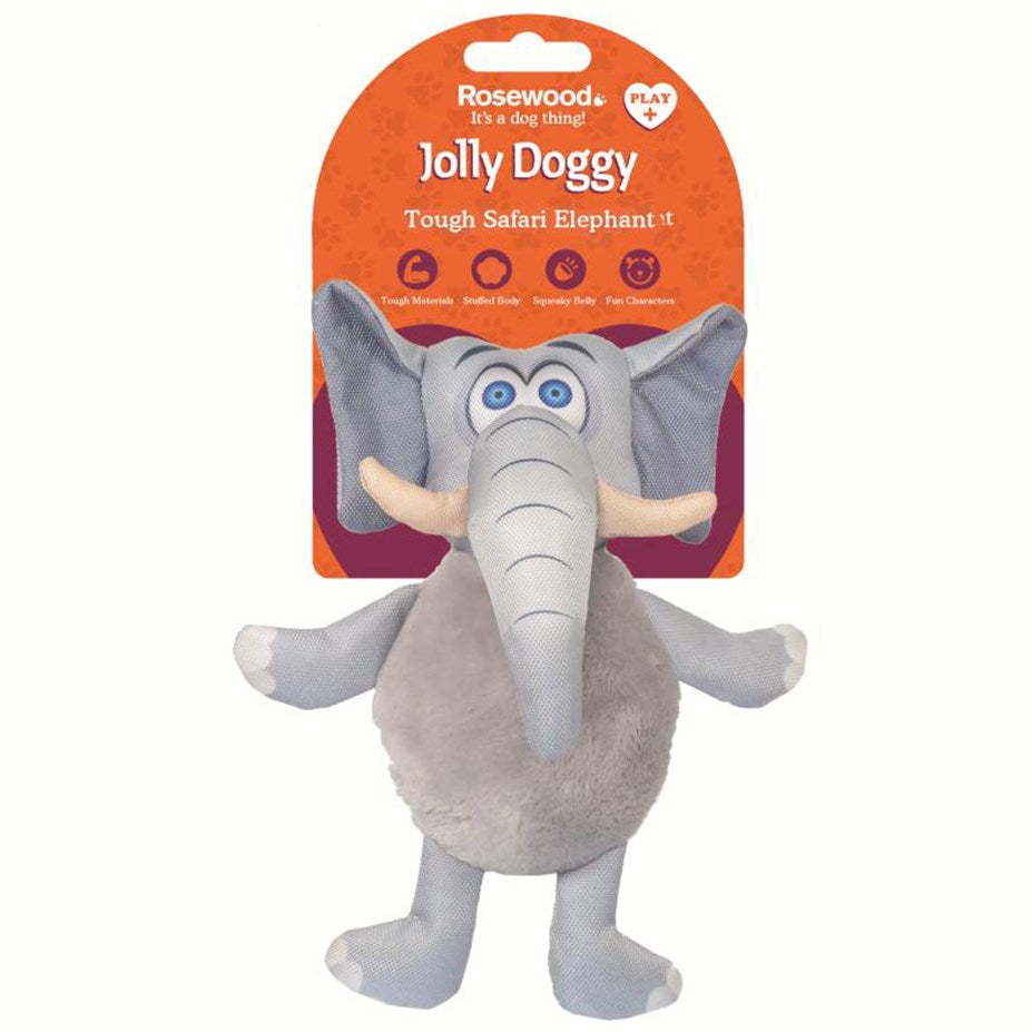 Rosewood Dog Toys Tough Safari Elephant