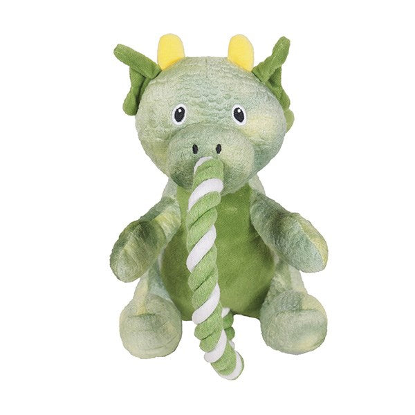 Rosewood Dog Toys Green Rope Dragon