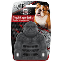 All for Paws AFP My T-Rex Tough Chew Gorilla grey rubber dog chew on its printed header card
