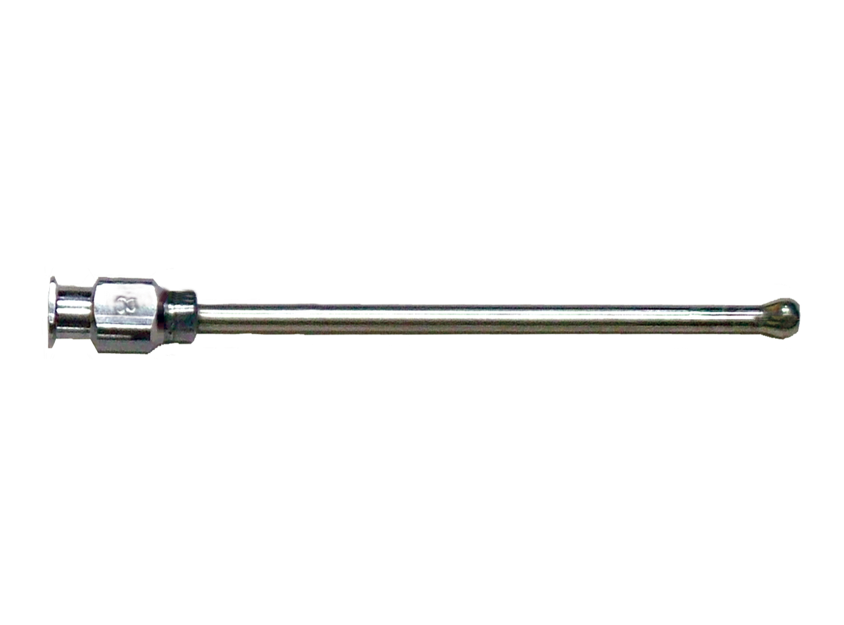 Vetafarm 8g stainless steel crop needle – side view