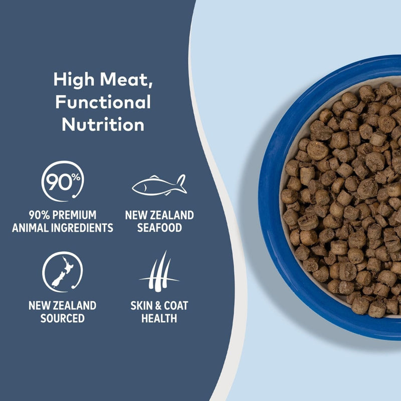 Ziwi Peak Steam and Dried Cat Food Grass-Fed Beef with Southern Blue Whiting