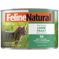 Feline Natural Lamb Feast canned cat food — 98% grass-fed, grass-finished New Zealand lamb