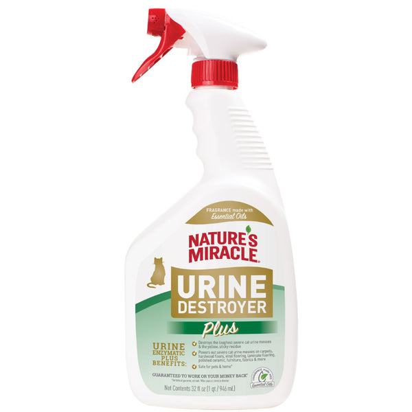 Nature's Miracle Cat Urine Destroyer Plus - 946ml | PeekAPaw Pet Supplies