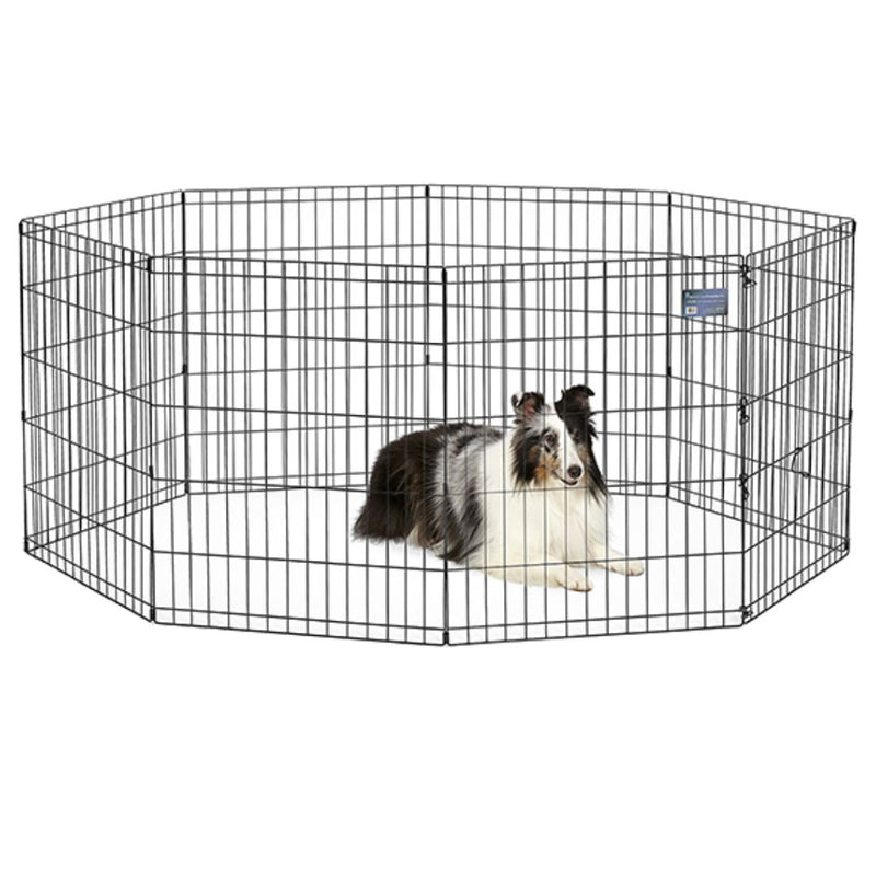 MidWest Homes for Pets Exercise Pen without Door - 30" | PeekAPaw Pet Supplies